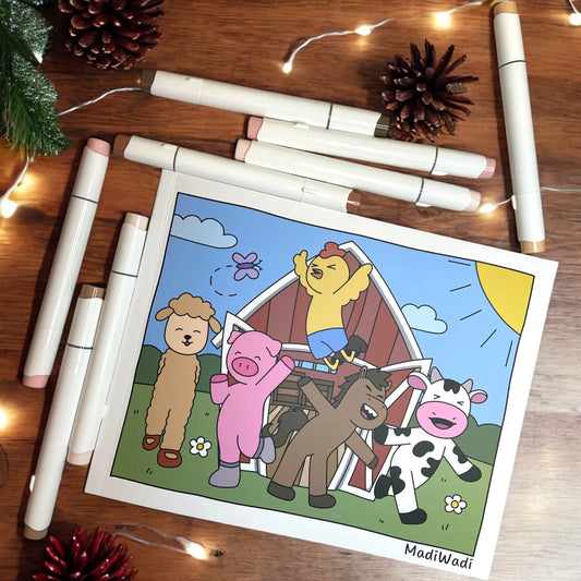 FARM FRENZY COLORING BOOK