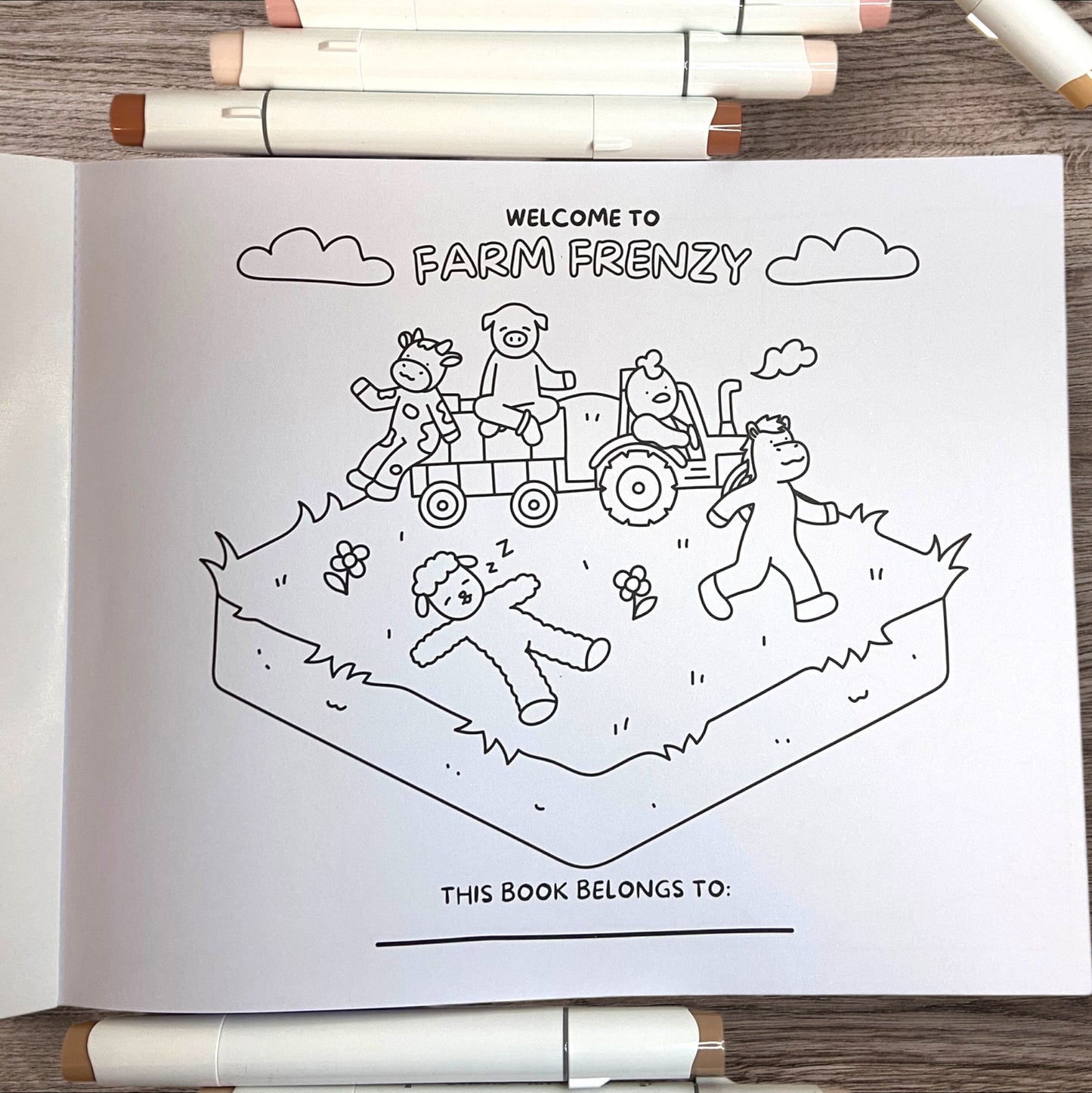 FARM FRENZY COLORING BOOK